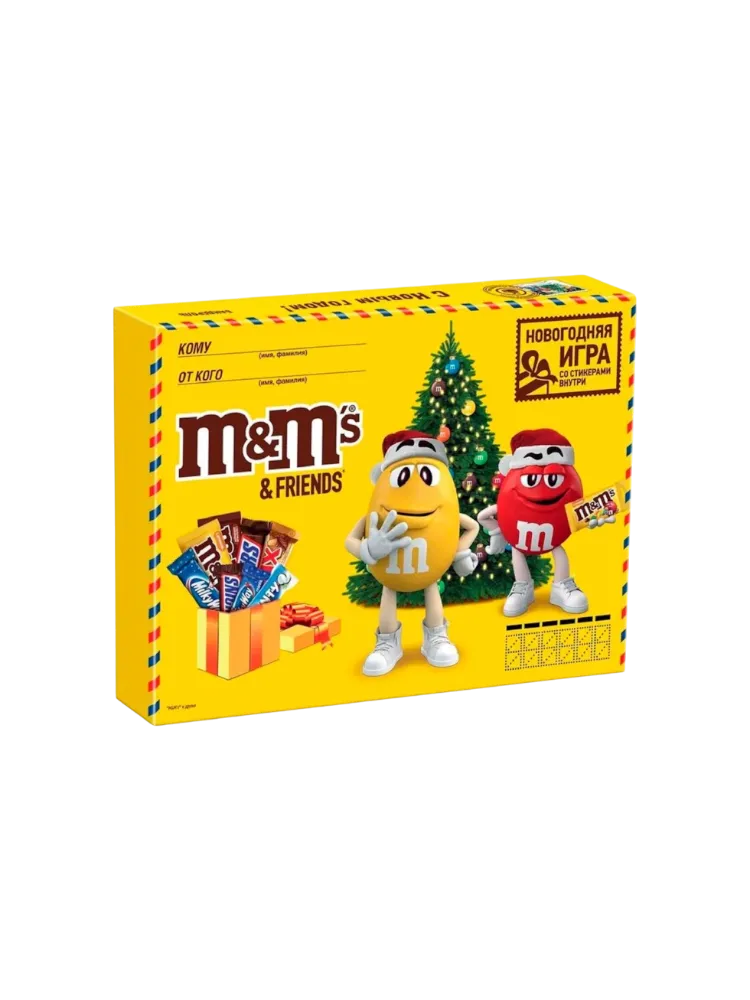 Новогодний подарок M&M's and Friends "Большая посылка" 452гр